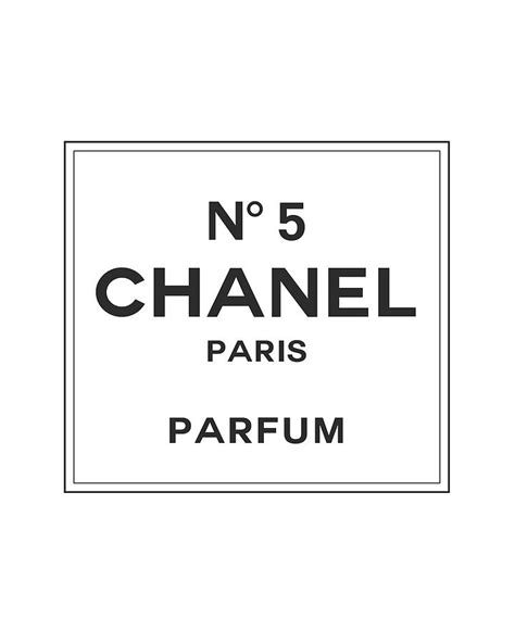 etiqueta de perfume chanel